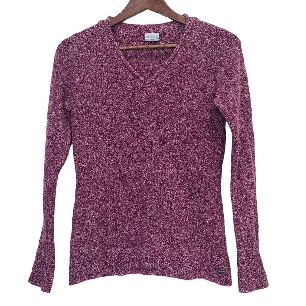 Columbia Sportswear Textured Knit Top Rolled Edge Sweater Womens Medium